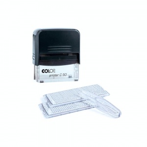 Colop Printer С50-Set-F Compact.6 стр. с рамкой, 2 кассы, 69х30 мм. черный